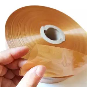 식품 등급 고기 플라스틱 소시지 케이싱 소시지 쉘 황금 케이싱 메이커 도구 주방 도구 5m x 55mm