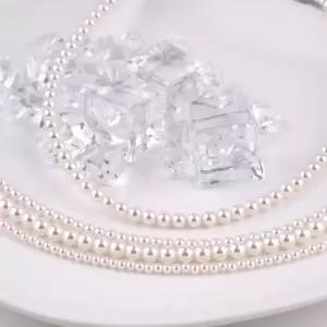 시후주얼리 심플 베이직 화이트진주목걸이 3mm 4mm 5mm 6mm EA644N