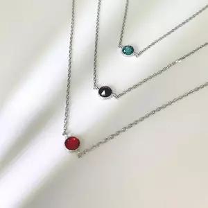 스와로브스키 실버 데일리 탄생석 팔찌