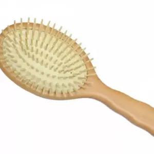 원목 쿠션 브러쉬 대형 머리빗 우드 헤어 브러시 두피 마사지 정전기 방지 빗질 헤어케어 빗