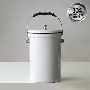 [네이쳐리빙]릴리브 에코퓨어 스텐 밀폐 음식물쓰레기통