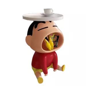 우다WODA 맹구테이블 사이드 대입구 짱구 원형 테이블 티테이블 크레용 A 협