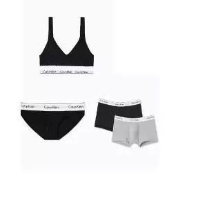 CK 캘빈클라인 언더웨어 Calvin Klein Underwear 모던코튼 브라렛브라팬티 남성드로즈2PK 커플세트(001 QF5