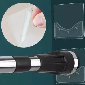 커튼 봉고정 홀더 무타공 벽걸이 접착식 압축봉 봉고정 홀더 지지대 세탁실 봉홀더 고정식 다용도 욕실