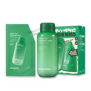 이니스프리 그린티 세라마이드 밀크 에센스 리필 기획 세트