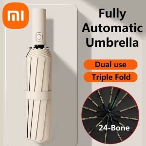 Xiaomi 완전 자동 우산 강화 비 이중 용도 접이식 태양 보호