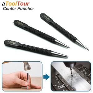 센터 펀치 Kerner 포지셔너 로케이터 펀처 목재 금속 강철  핀 마크 덴트 마커 논슬립 드릴 목수 수공구