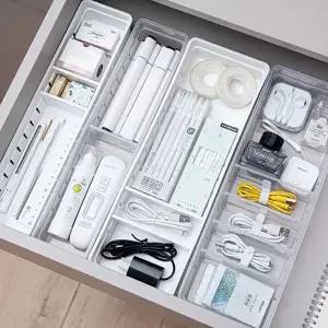 칸막이 정리함 슬라이딩 플라스틱 펜트리 서랍 정리함 수납함 다용도 싱크대 주방용 화장대 사무용 칸칸이