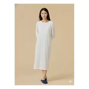 [자주]화이트 여 브라탑 루즈핏 파자마 원피스 J202303008