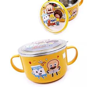 식 그릇 아동 손잡이 브레드이발소 라 캐릭터 면 기 PW958C47