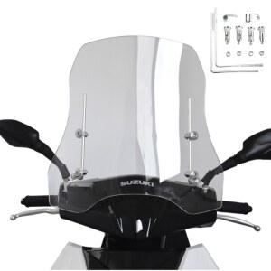 오토바이 윈드스크린 범용 전동 SCR110 모터사이클 앞배터리 35cm 타이탄1000