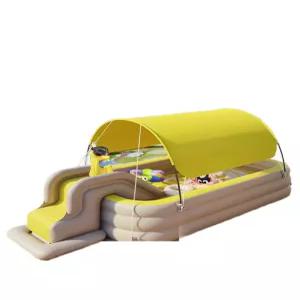 에어 풀장 원터치 야외 수영장 팽창식 사각 바운스 간이