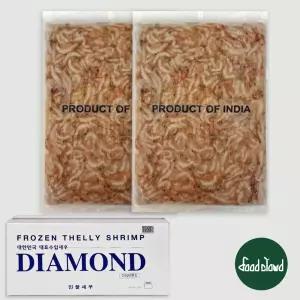 [BOX] 인도산 다이아몬드 냉동 민물새우 8kg [400g x 20pack]