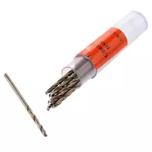 Mtsooning 마이크로 트위스트 드릴 비트 10PCS 1.5mm 고속 강철 와이어 게이지 작은 저장 바이알이 있는