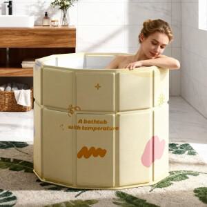 1개 접이식 아이스 배스 욕조 냉수 - 샤워실 핫 목욕용 설치 불필요
