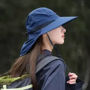 등산 모자 와이드캡 버킷 아웃도어 여성 등산 모자 캠핑 통풍 와이어 이어캡 여름 고무