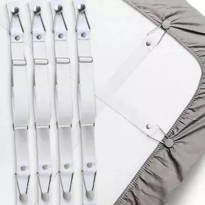 이불 커버 고정 클립 집게 매트리스 침대 시트 고정 밴드 소파 탄성 길이 조절