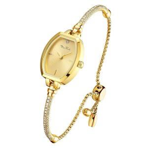 여성용 쁘띠 팔찌 시계, 여자친구 다이아몬드 드레스 아날로그 시계 방수 선물