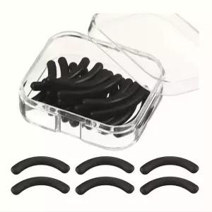 뷰러 리필 고무 24개입 검정 실리콘 속눈썹 패드 리필용 세트 투명케이스