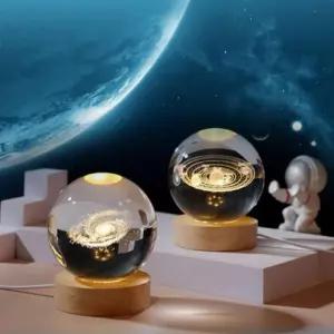 LED수유등 LED무드등 크리스탈무드등 우주 집들이선물 무드등 유리구슬 수정구 led 조명