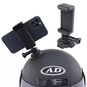 스마트폰 자전거 라이딩 헬멧 안전모 부착 거치대 촬영 마운트 액션캠 (KYR-WDCD2EE)