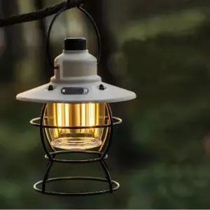 C타입 USB 충전 레트로 감성 DIAL 캠핑 랜턴 아이보리무드등 C랜턴 렌턴