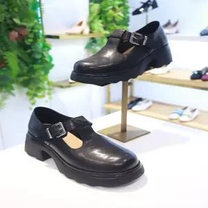 [GO-CCE] 고세 여성 데일리 경량 청키 벨크로 T스트랩 로퍼 OZP6S020 6CM