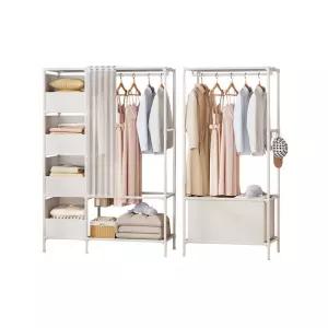 GDM 모던 디자인 고정식 튼튼 행거 싱글형천장형 대용량 옷가게 매장 정리 튼튼한 걸이 의류진열대 장형 벽