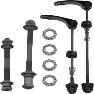 뮤리 롯 자전거 퀵 릴리스 꼬치 베어링 허브 액슬 휠 부품 로드 바이크 산악 BMX 1 세트