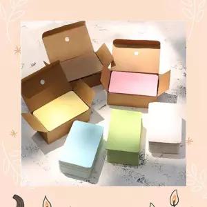 기록용 메모지 다용도 종이상자 미니카드 휴대하기좋은 컴팩트 무지