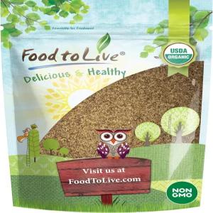 갈색 아마씨 식사 4파운드 - 비 GMO 코셔 생 통씨에서 냉밀링 순수 분말 슈퍼푸드 대량 오메가-3 분쇄