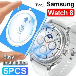 삼성 갤럭시 워치 8 클래식/8 40mm 44mm HD 강화유리 스크래치 포함 부착 (공구 보호필름 간편 방지 액정 키트)