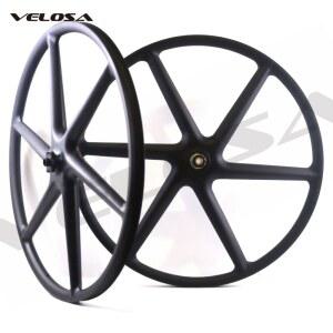 휠셋 MTB용 카본 6 스포크 풀 카본 MTB 휠셋 26 인치 27 5 인치 29 인치 탄소 스포크 디스크 브레이크 휠 26 27 5 29er