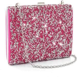 여성용 가장 드레스 블링 이브닝 다이아몬드 웨딩 핸드백 라인스톤 정교한 백 양면 클러치 포멀 지갑