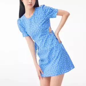 [미쏘] 플라워 아일렛 미니 원피스 (MIWOWD701G-T)