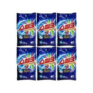 [애경] 스파크 프라임 일반드럼겸용 리필 5.5kg x 6개