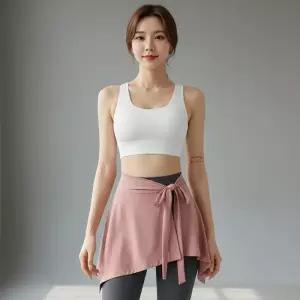 여자 사계절 애슬레저 힙커버 스커트