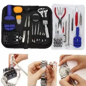 손목 시계 수리 공구 세트 배터리 교체 줄 조절 스프링바 분해 조립 메탈 밴드용