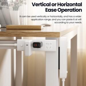 전원 스트립 홀더 1/2/3Pcs 책상 충전 케이블  벽걸이 형 플러그 해결사 방호환  자체 접착 보관