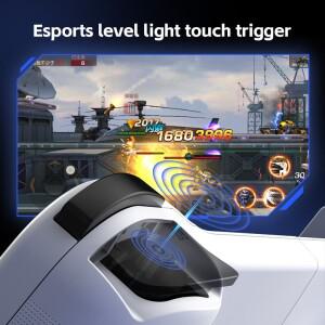 안드로이드 호환/iOS/PC/스위치용 호환 D3S 텔레스코픽 휴대폰 게임 컨트롤러 무선 블루투스 홀 트리거 조