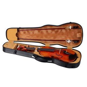 바이올린하드케이스 탄소 섬유 화이트 5 그리드 카본 그린 4/4