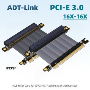 그래픽 카드용 PCI-E x16 3.0 라이저 연장 케이블 Express 16x 리본 Gen3.0 GTX R33SL/R33SF/R33SR 5~100cm