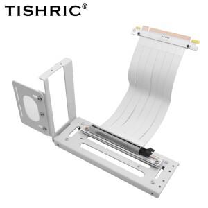 TISHRIC PCIE4.0 16X ~ 라이저 카드 그래픽 연장 케이블 PCI-E 슬롯 익스텐더 유연한 리본 어댑터