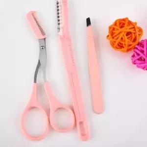 눈썹다듬기 미용 눈썹 정리 트위저 쪽집게 칼 가위 3종