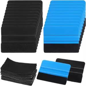 틴트 필름 데칼용 비닐 스퀴지 20팩 4인치 펠트 원단 데칼 스크레이퍼 어플리케이터 도구 벽지 스무딩