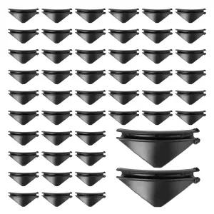 케모라홈 50개 범용 자판기 코일 푸셔 - 스낵 디스펜서용 검은색 ABS 1/8인치 나선형 칩과 사탕이 끼지