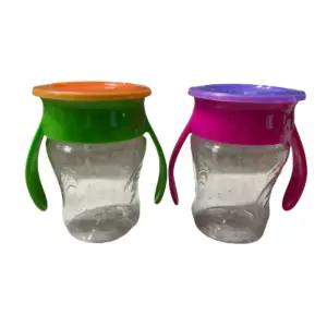 와우컵 베이비 트라이탄 2개세트 유아 빨대컵 흘림방지컵