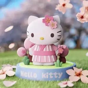 [문구/오피스] 헬로키티 피규어 고체 방향제-핑크