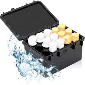 JJC 하드 스테이블 120 필름 케이스 홀더 IP67 방수 카메라 용기 15롤 네거티브 충격 방지 정리함 여행용