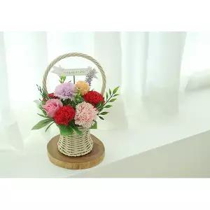 다온나들  부모님 생신 스승의날 선물 카네이션 선생님 비누꽃 어버이날 바구니 꽃바구니 비너스 가정의달